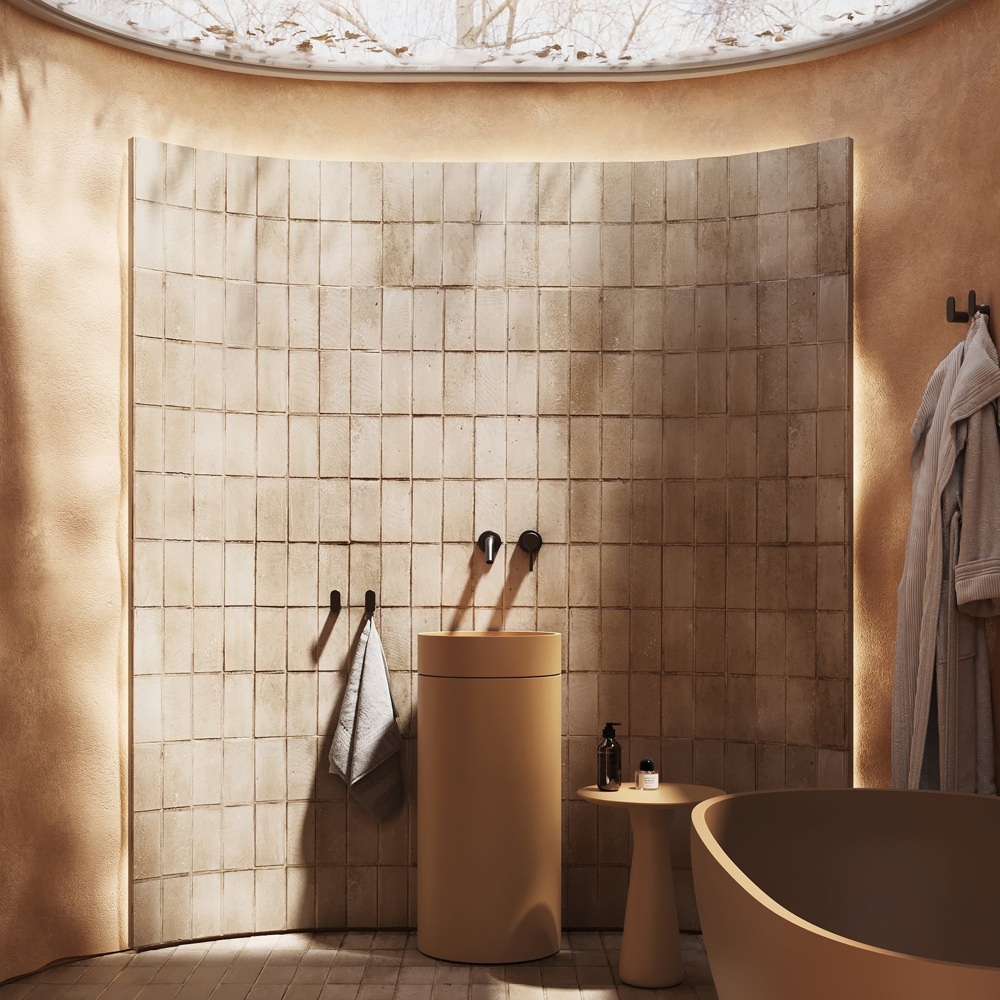 Avolto Sienna Concrete Freestanding Bath 1650mm