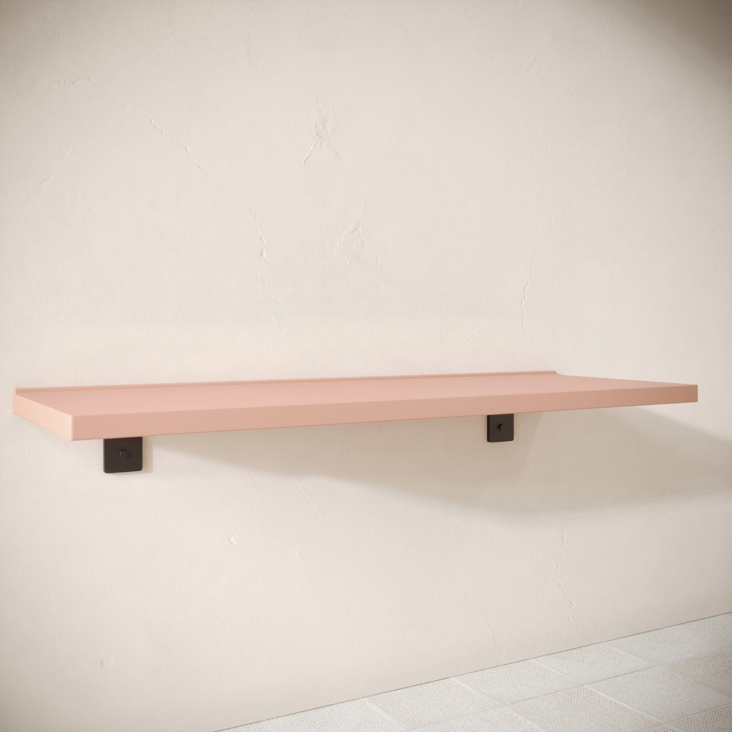 Bancone Blush Concrete Wall Mounted Countertop Shelf 1400mm