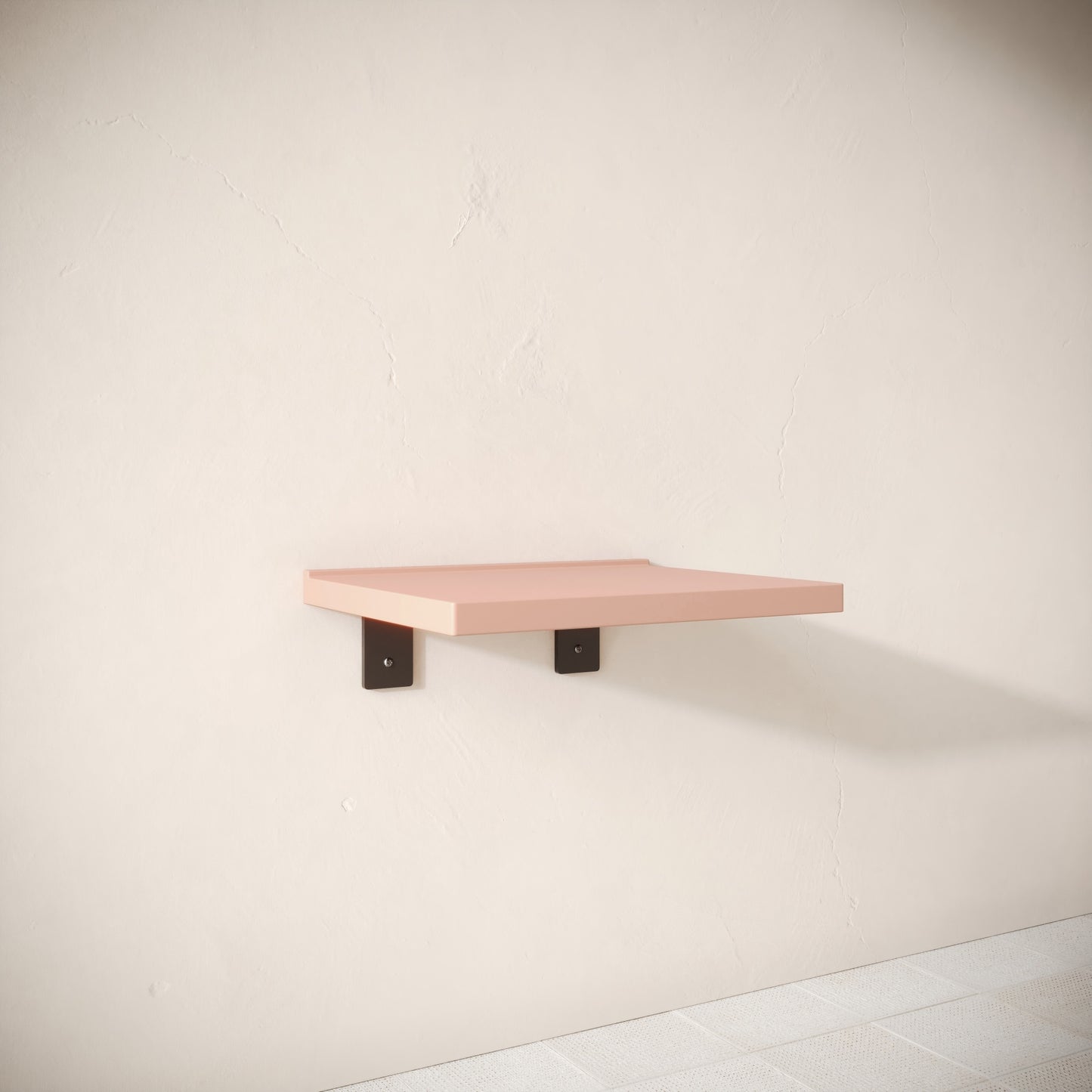 Bancone Blush Concrete Wall Mounted Countertop Shelf 600mm