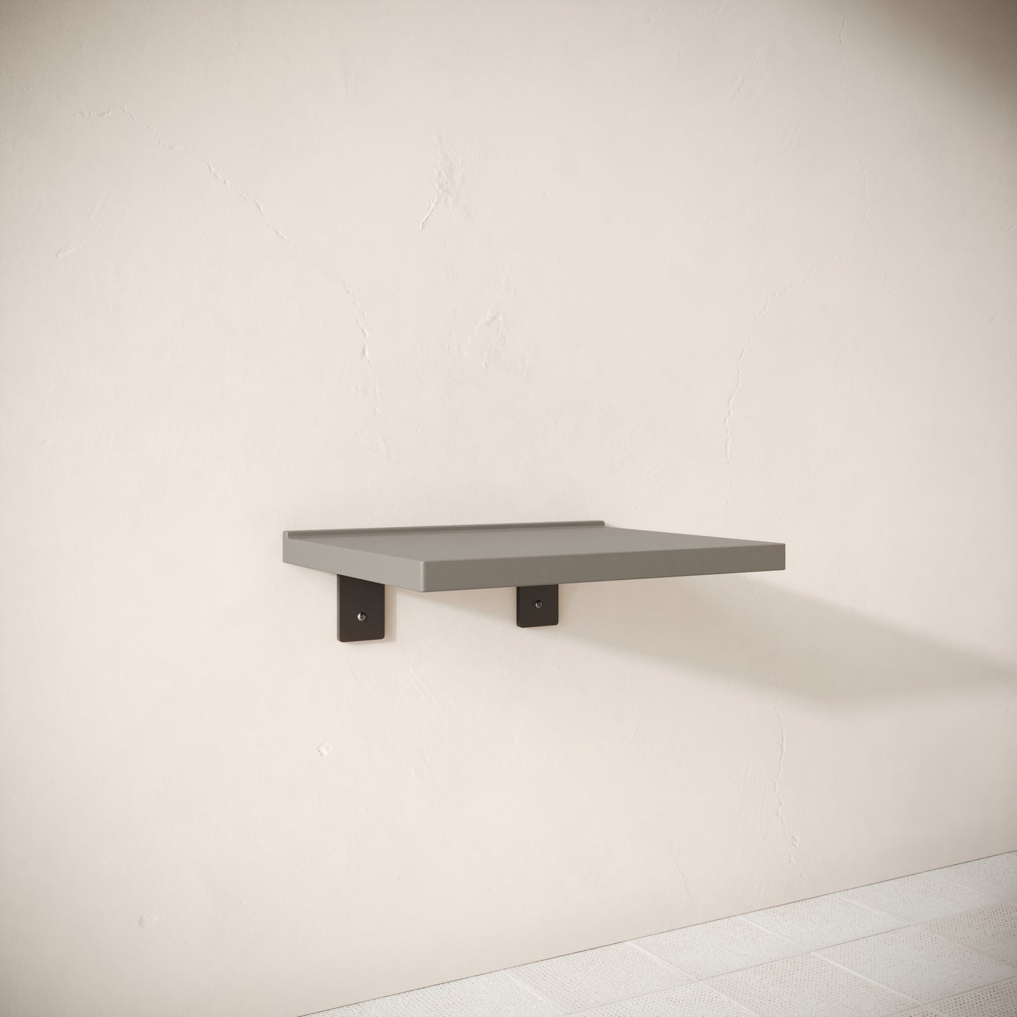 Bancone Oyster Concrete Wall Mounted Countertop Shelf 600mm