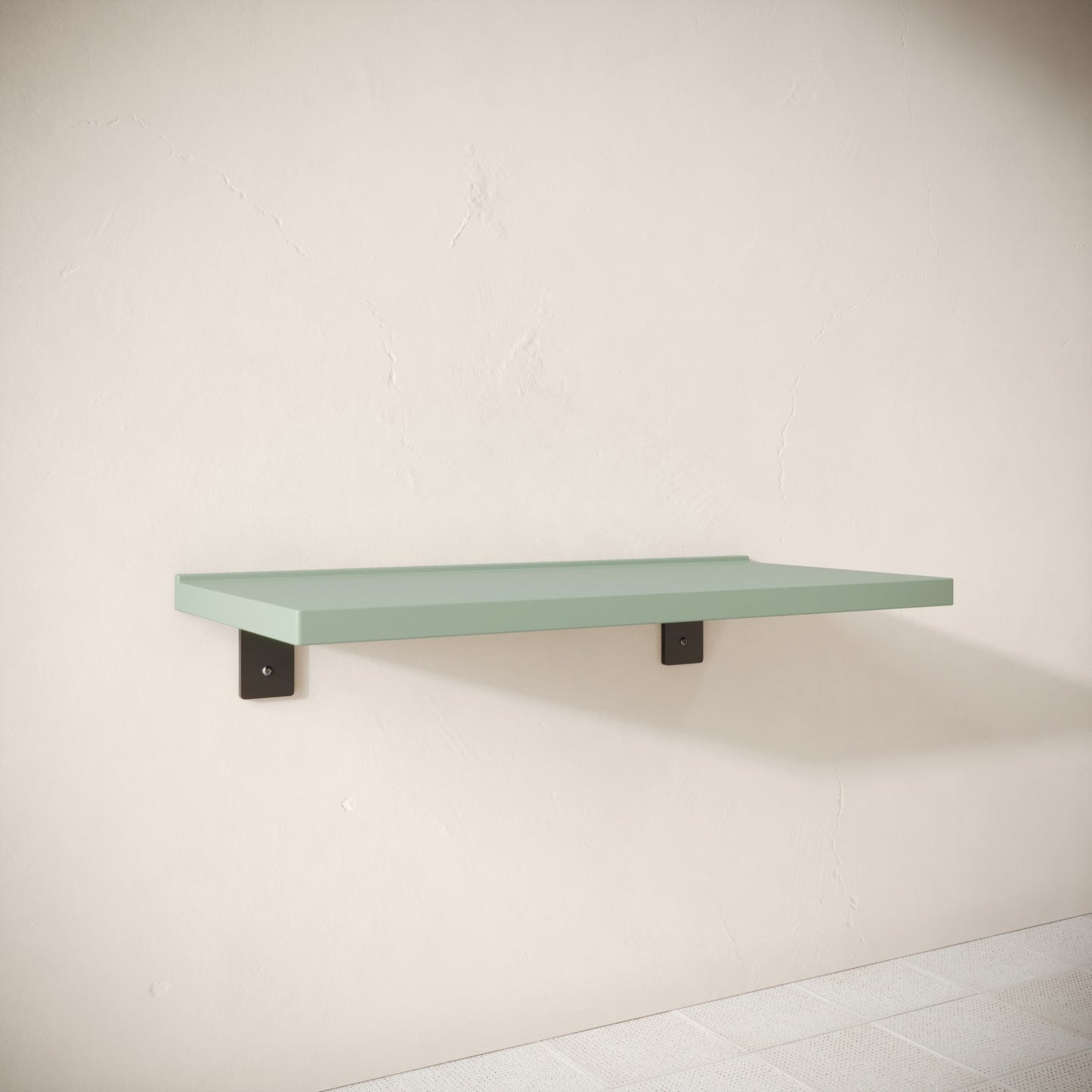Bancone Seafoam Concrete Wall Mounted Countertop Shelf 1000mm
