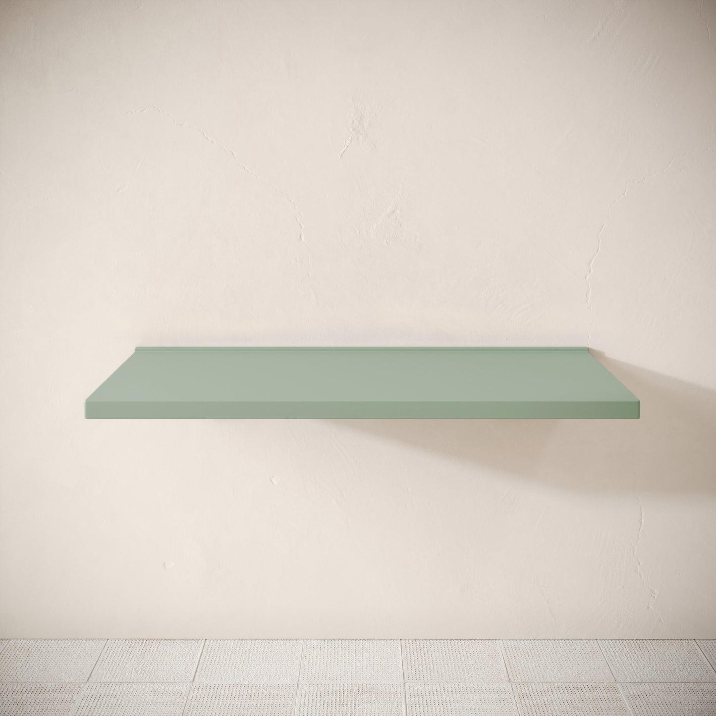Bancone Seafoam Concrete Wall Mounted Countertop Shelf 1200mm