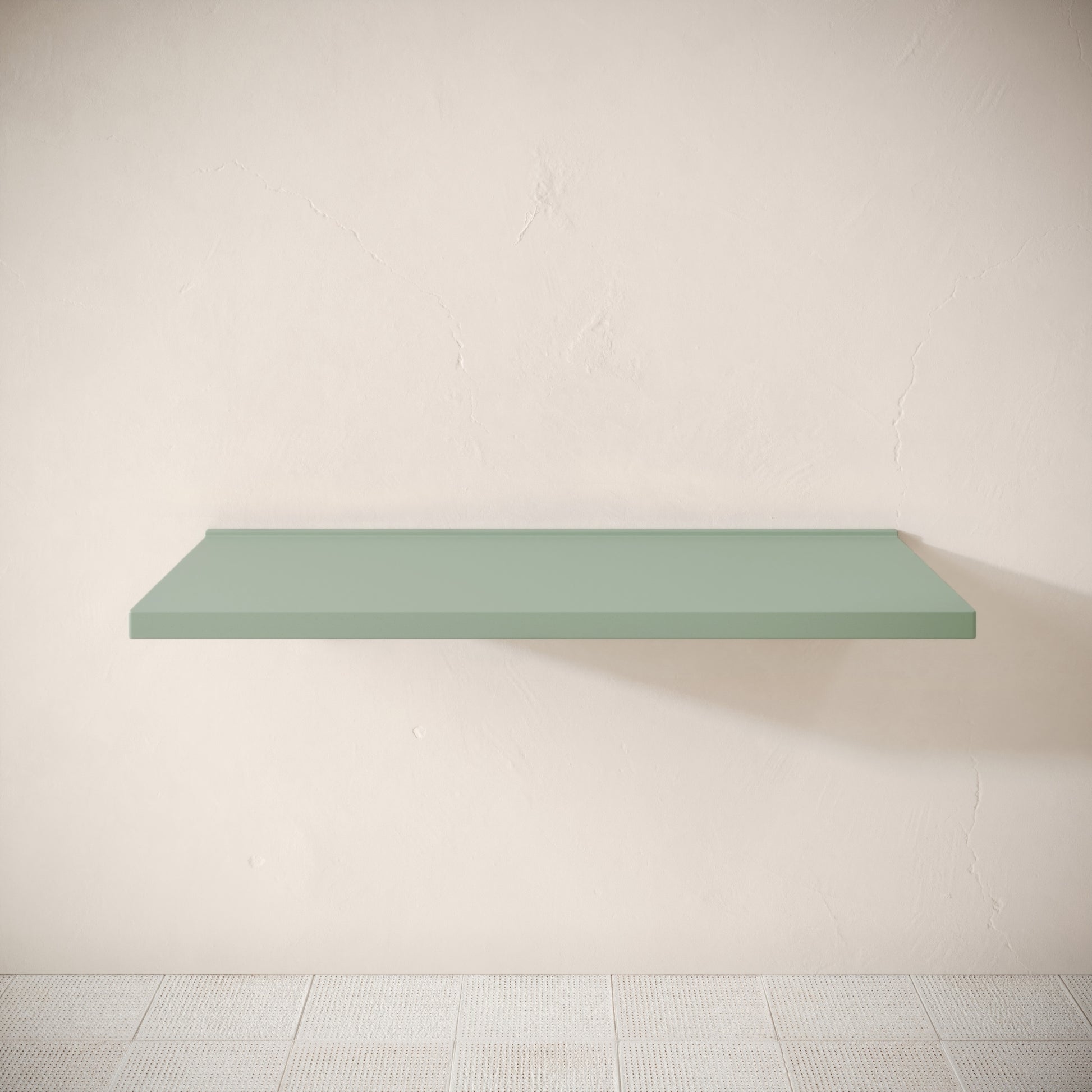 Bancone Seafoam Concrete Wall Mounted Countertop Shelf 1200mm