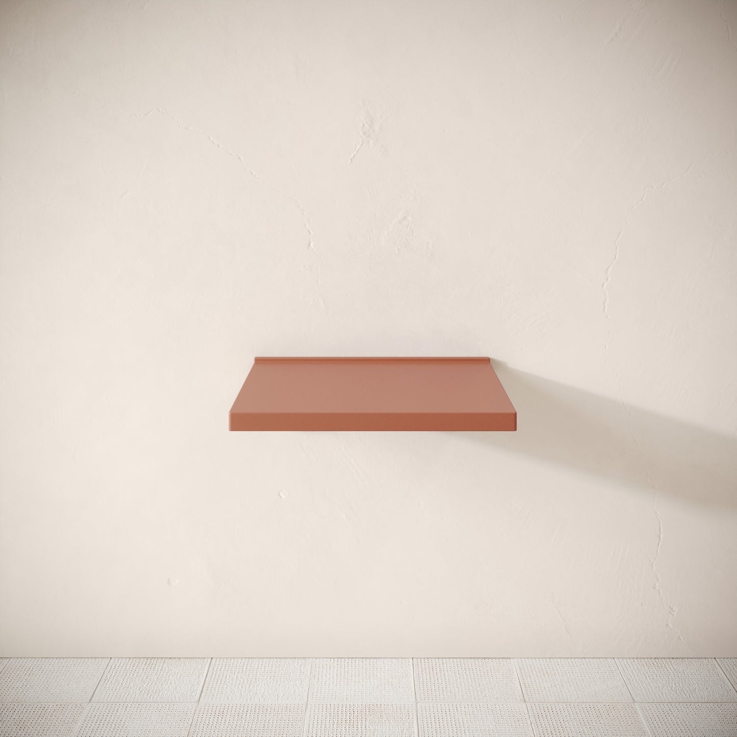 Bancone Terracotta Concrete Wall Mounted Countertop Shelf 600mm