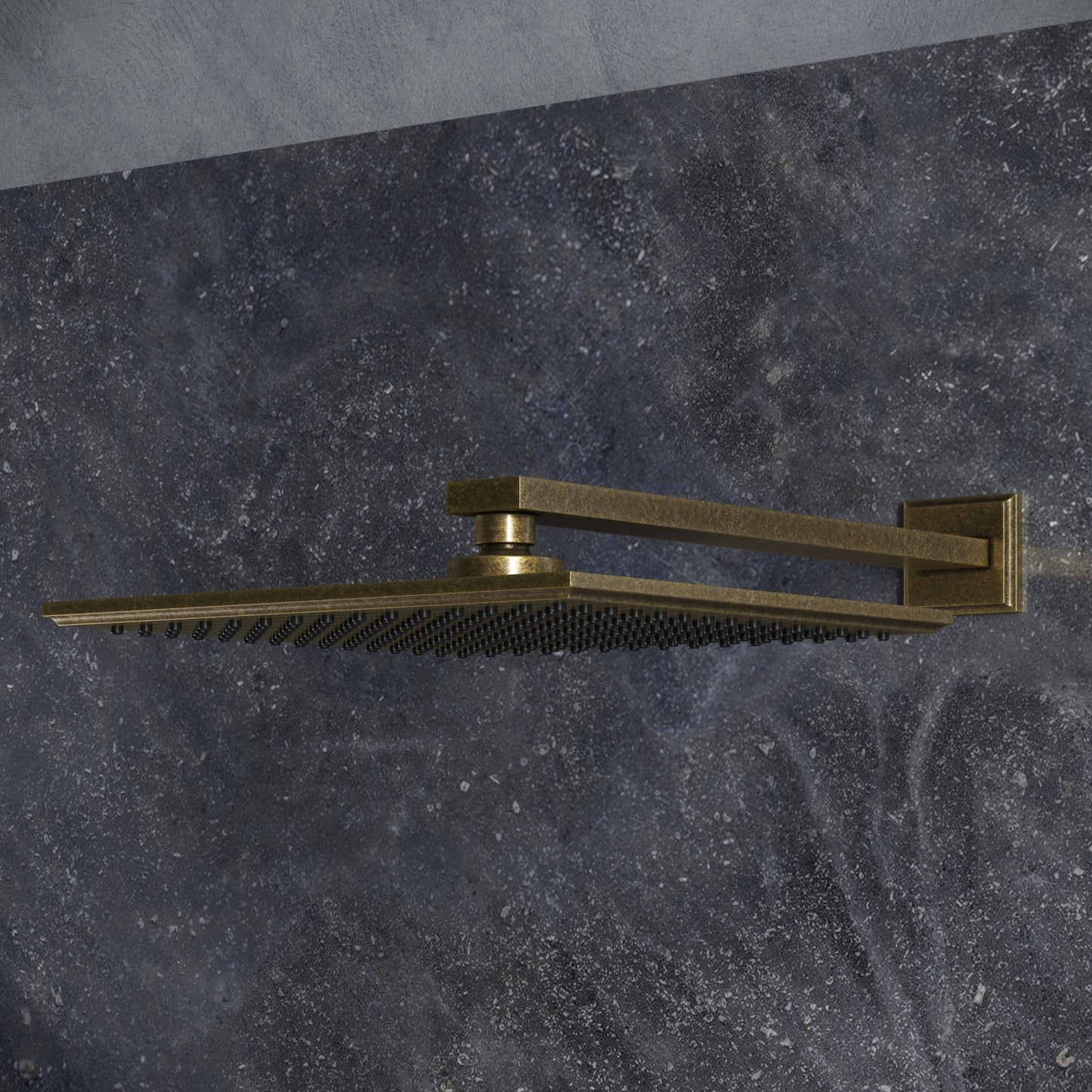 Baroque Aged Bronze Thermostatic Shower with Handheld