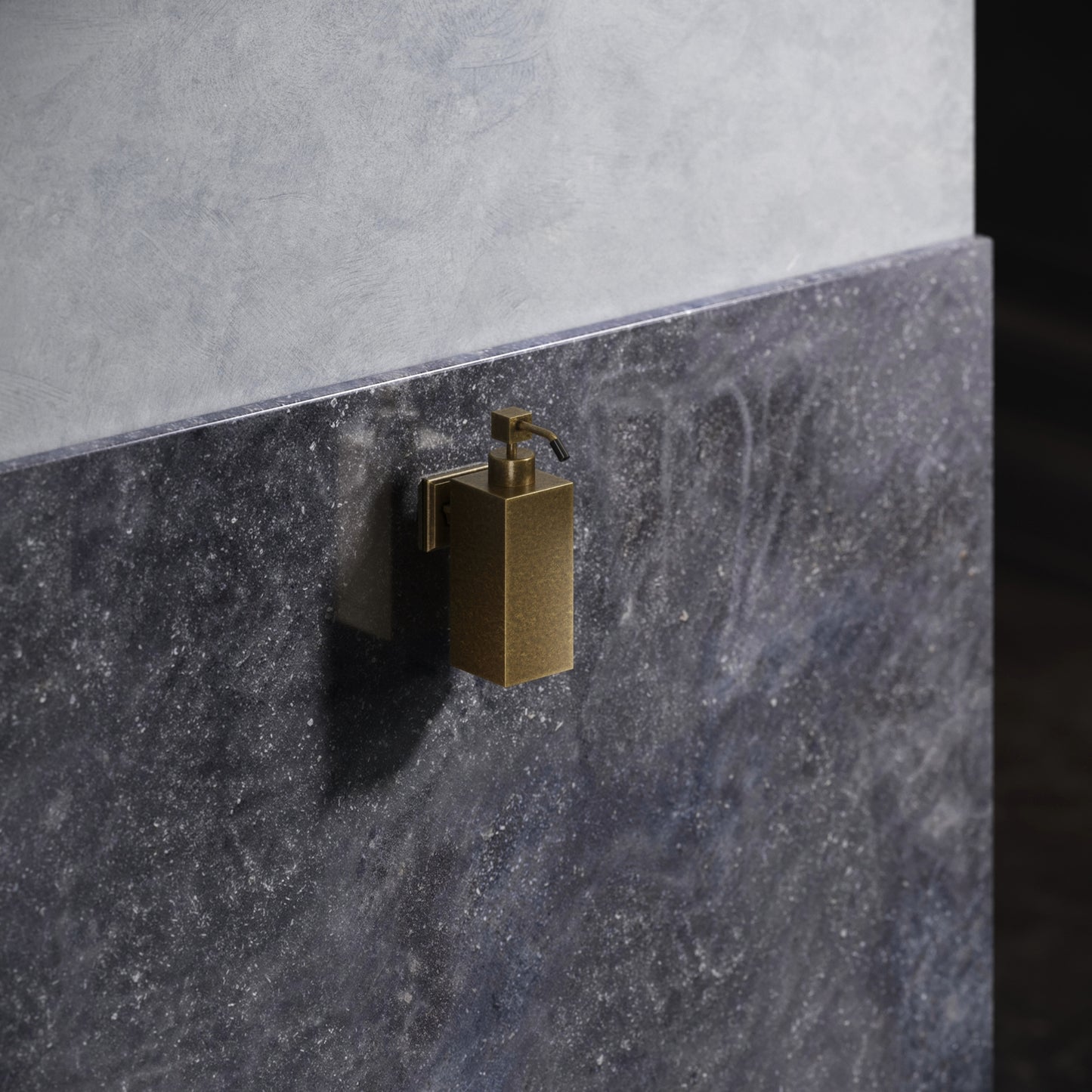 Baroque Aged Bronze Wall Mounted Soap Dispenser