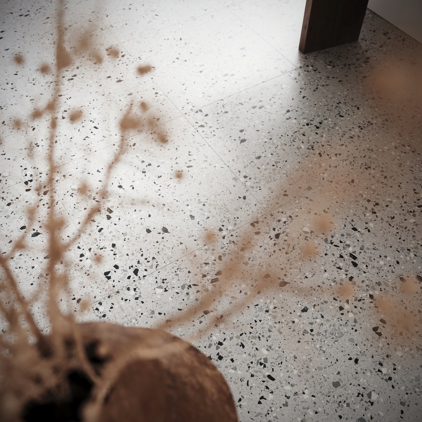 Bellazza Grey Terrazzo Porcelain Wall or Floor Tile 1200 x 600mm