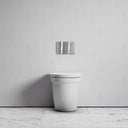 Berkeley Traditional Back to Wall Rimless Toilet with Concealed Cistern and Brushed Stainless Flush Plate