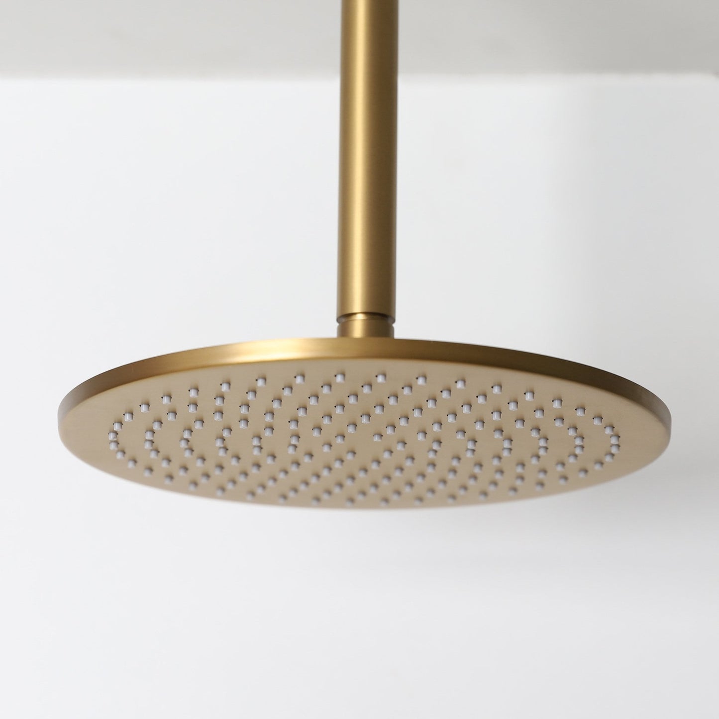 Brushed Gold Ceiling Mount Shower Arm 200mm