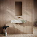 Capri Jade Green Marble Wall Mounted Basin 800mm