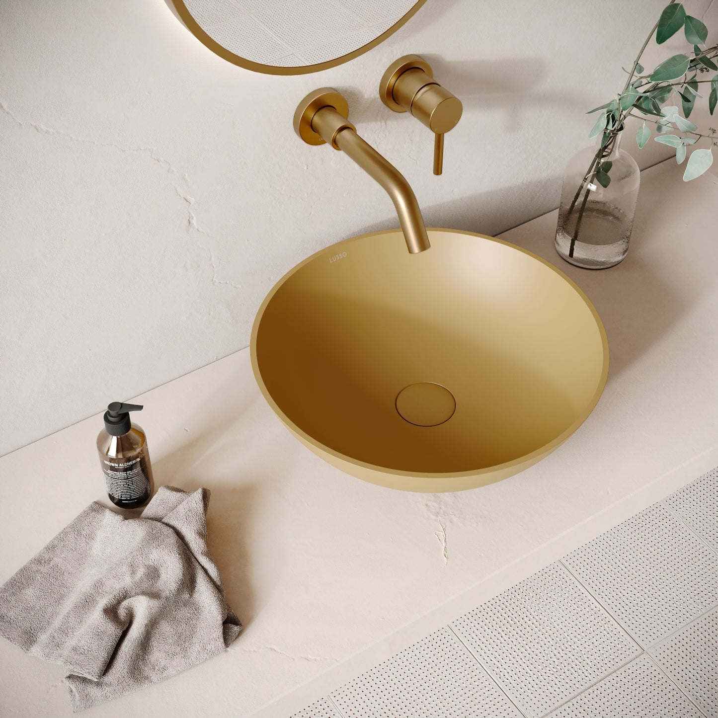 Catino Saffron Concrete Countertop Basin 406mm