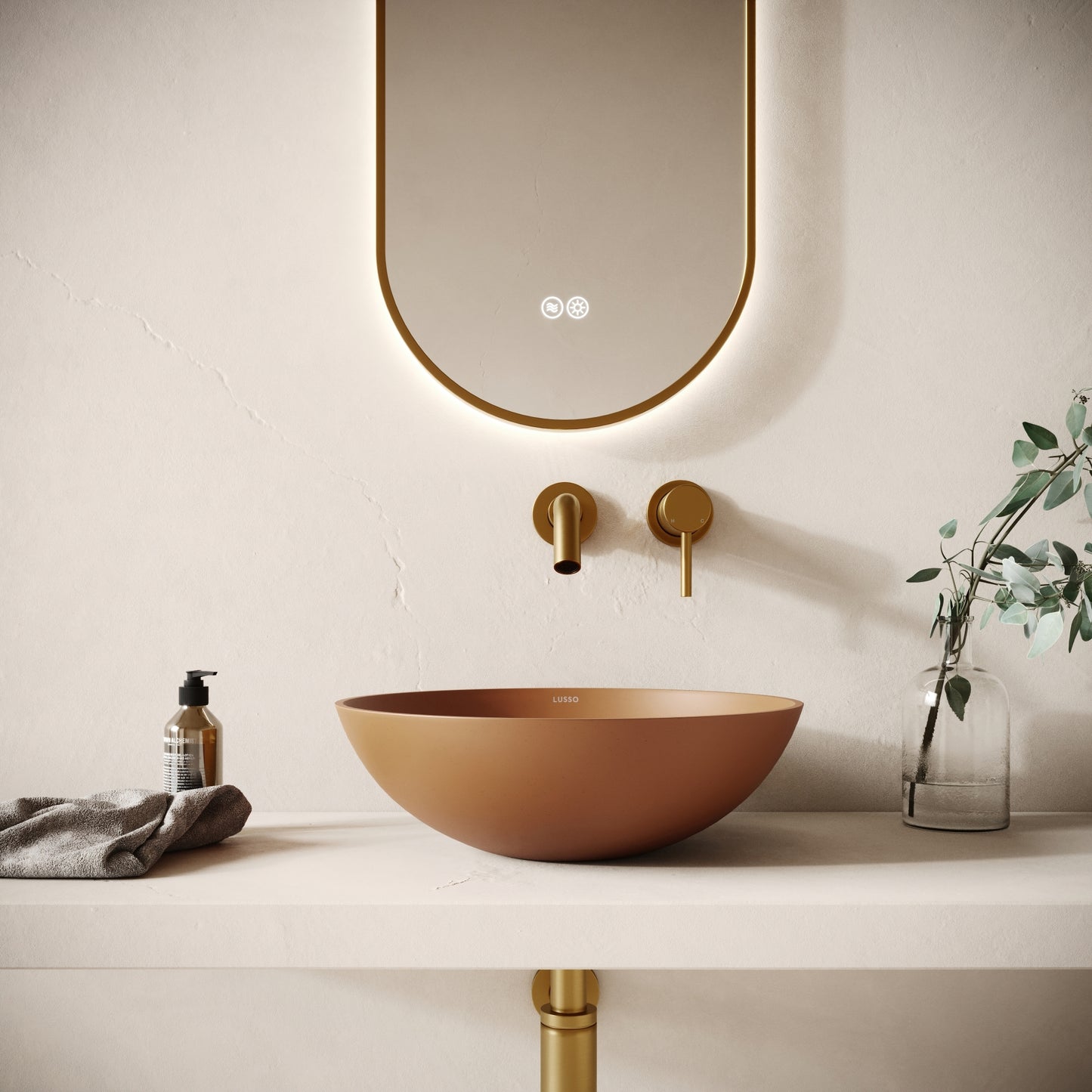 Catino Sienna Concrete Countertop Basin 406mm