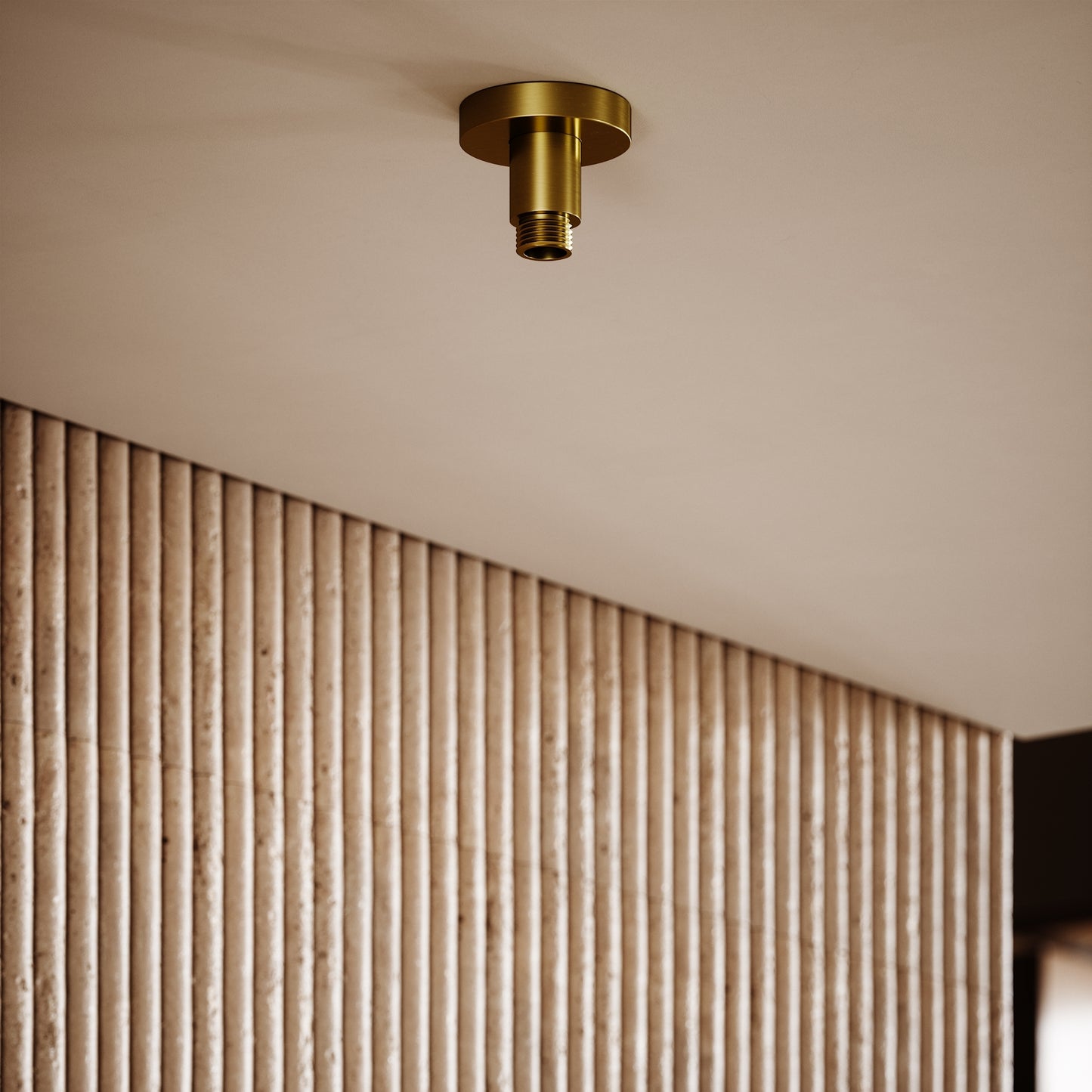 Ceiling Mount Shower Arm Brushed Gold 50mm