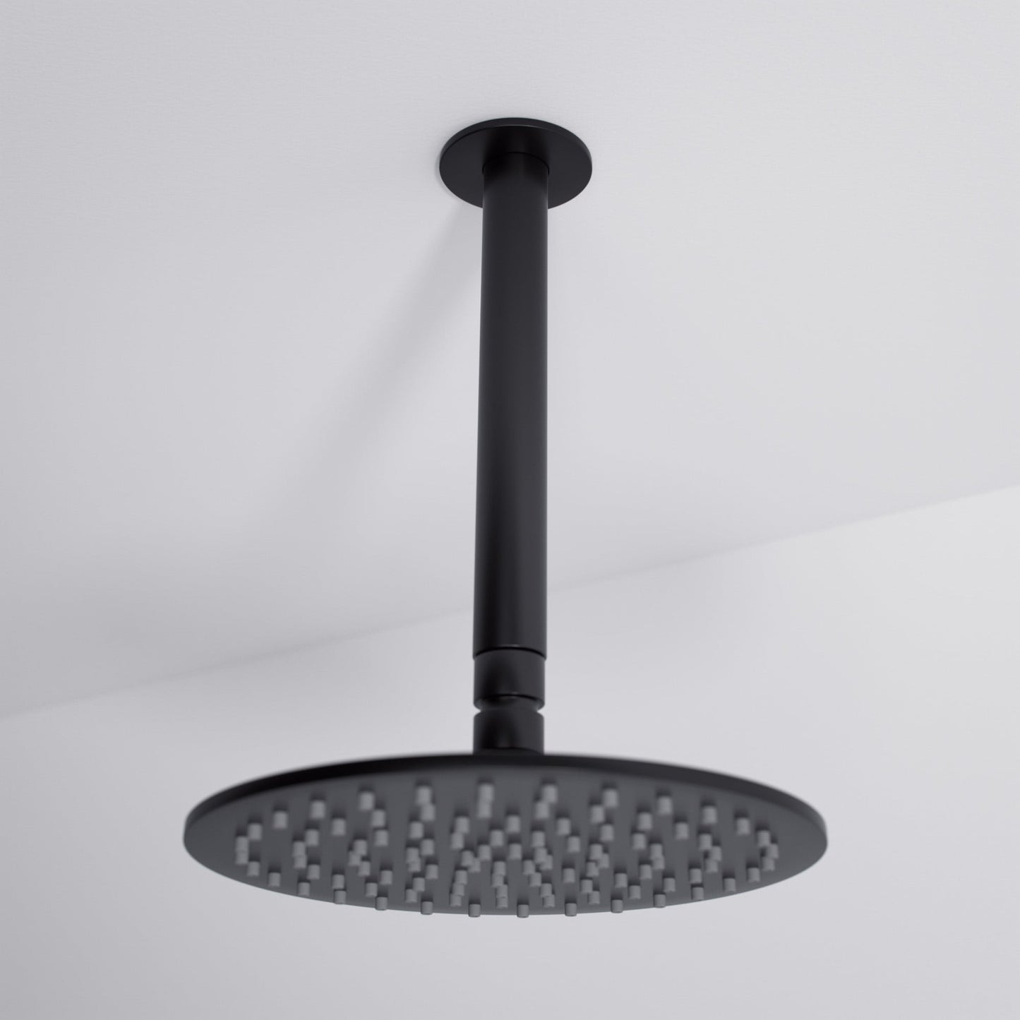 Ceiling Mount Shower Arm Matte Black 200mm