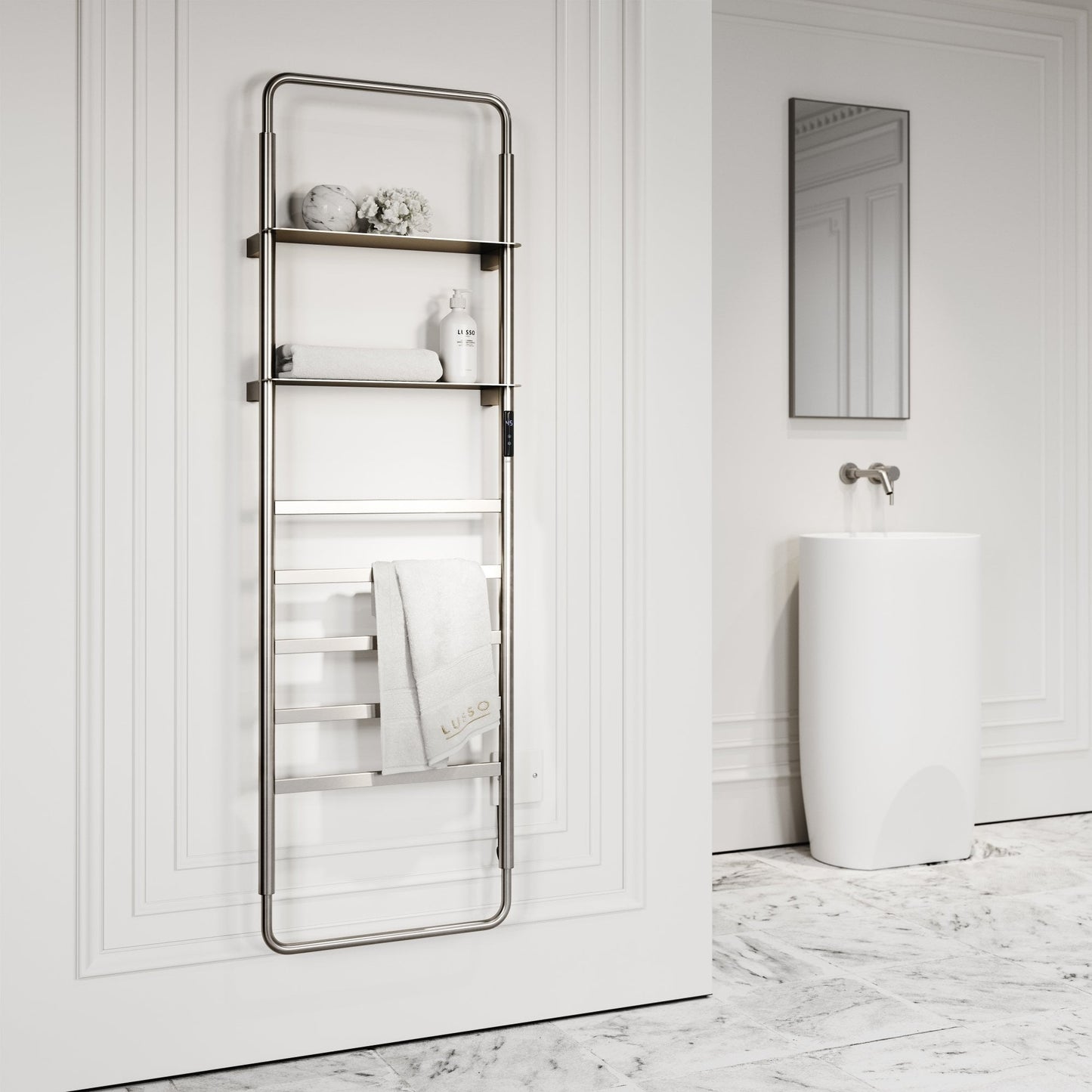 Celsius Brushed Stainless Electric Heated Towel Warmer