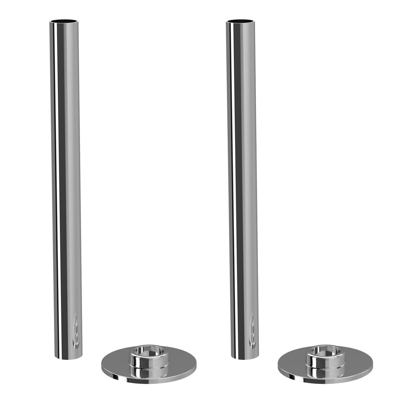 Chrome Radiator Pipe Extension Kit 180mm