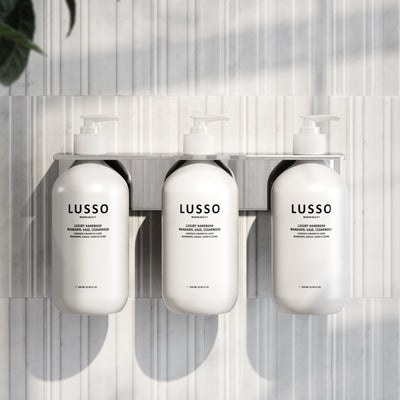 Chrome Triple Soap Dispenser Wall Bracket