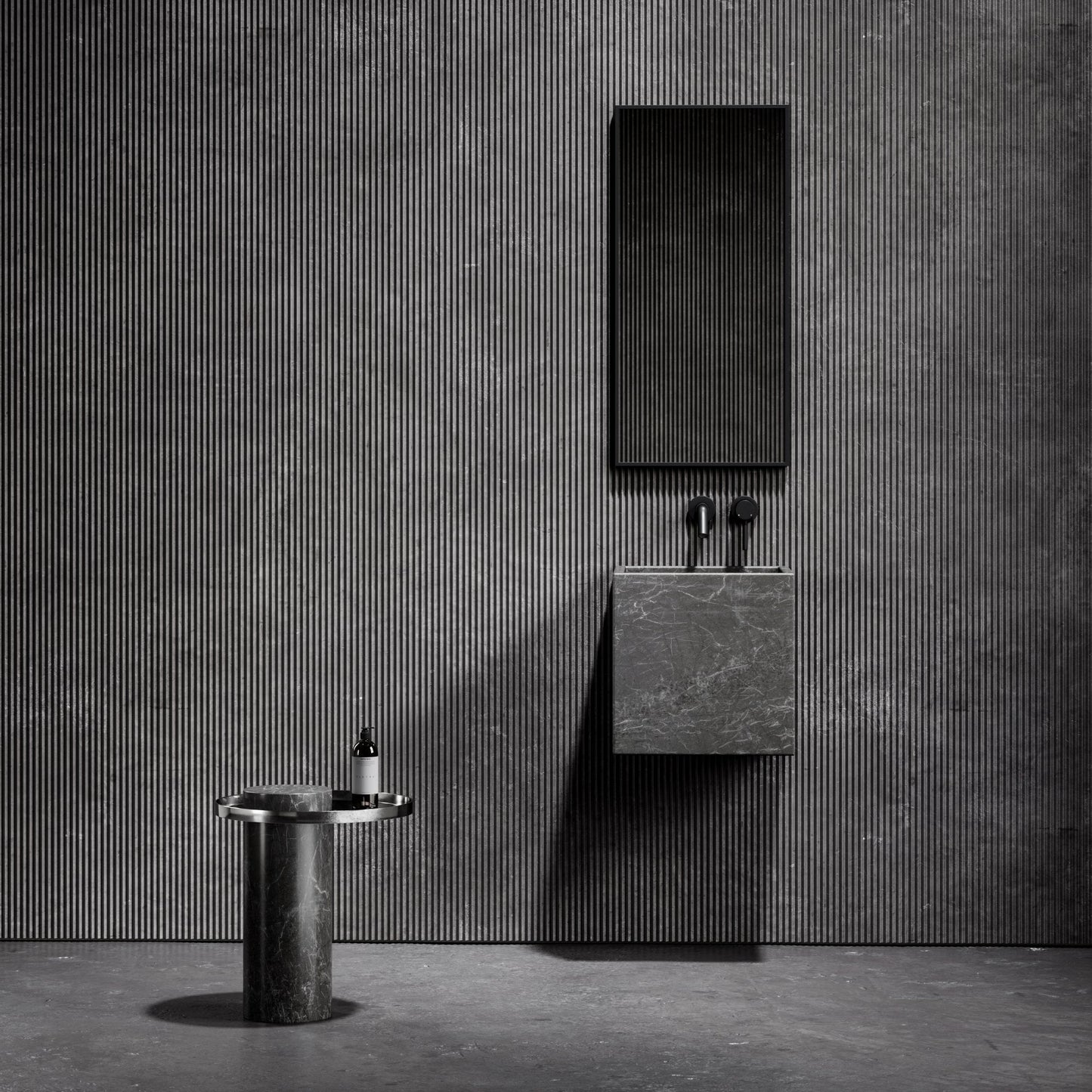 Cino Pietra Grey Marble Wall Hung Basin 400mm