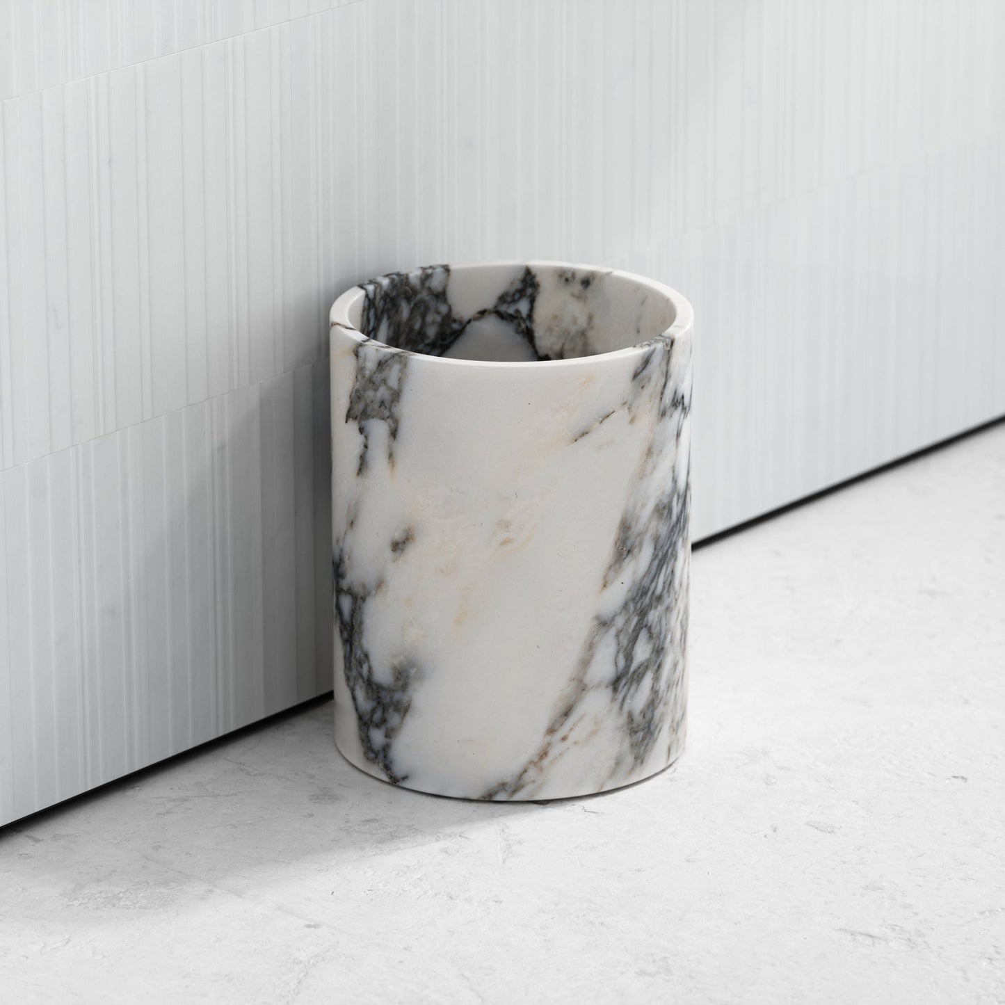 Cliche Arabescato Marble Bin