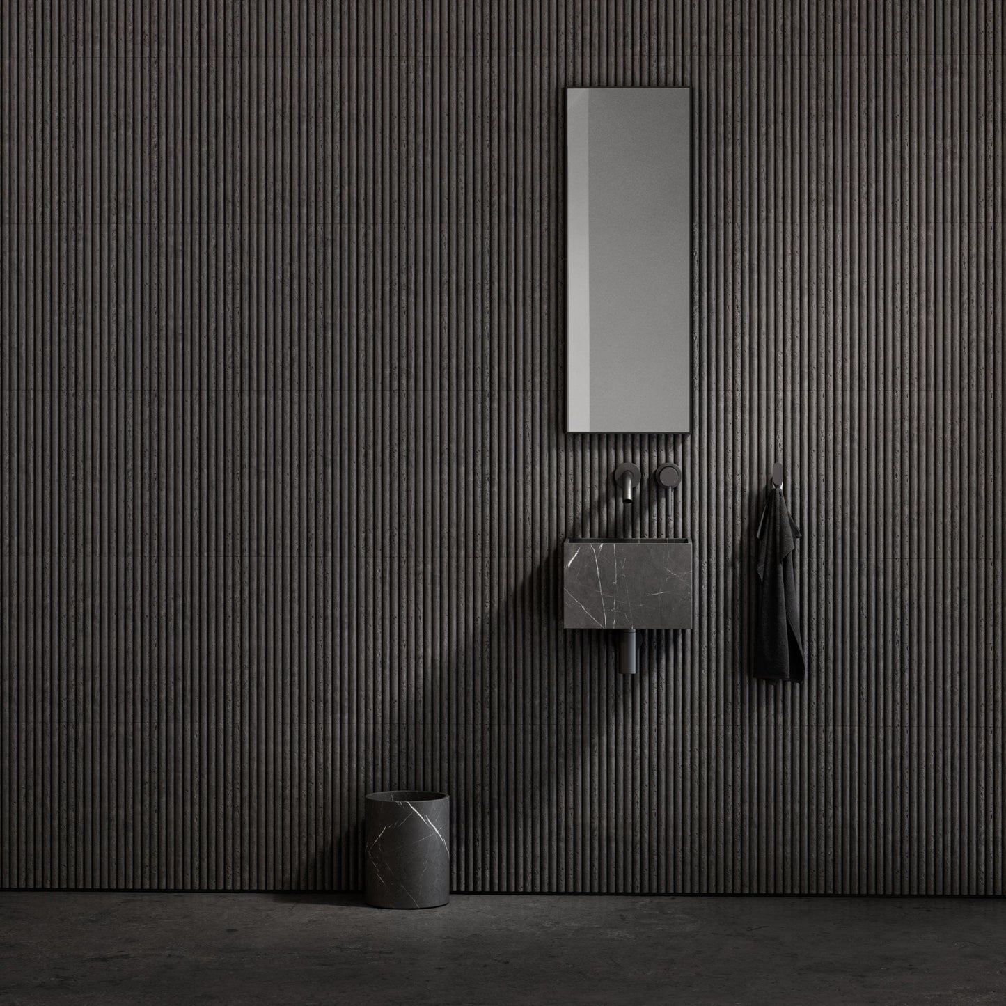 Cliche Pietra Grey Marble Bathroom Bin