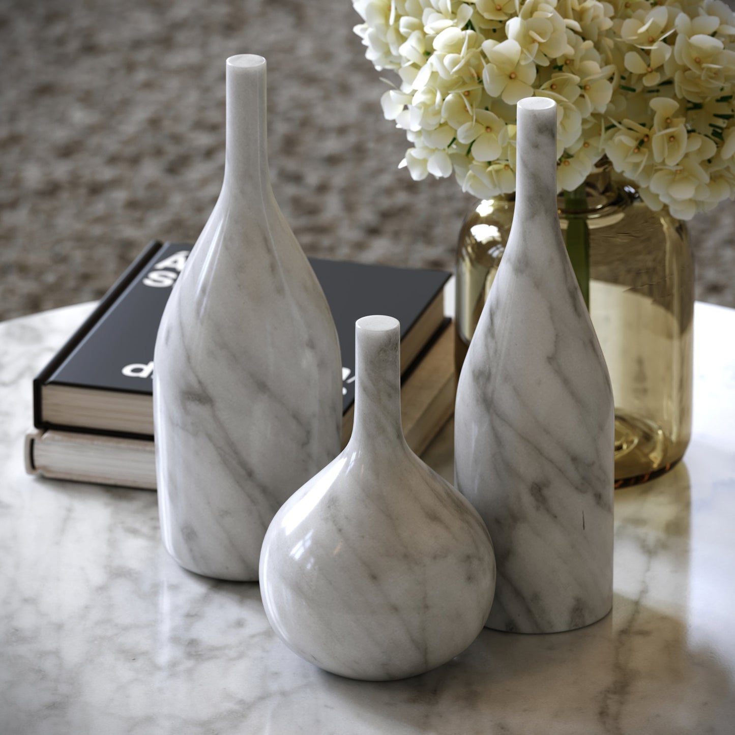 Collection of Marble Bottles (Carrara)