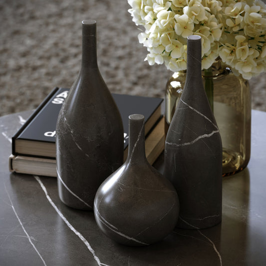 Collection of Marble Bottles (Pietra Grey)