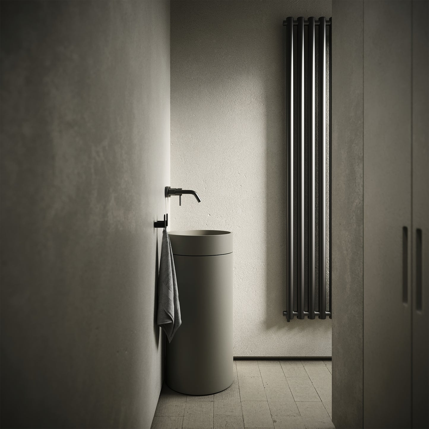 Colonna Oyster Concrete Freestanding Basin 400mm