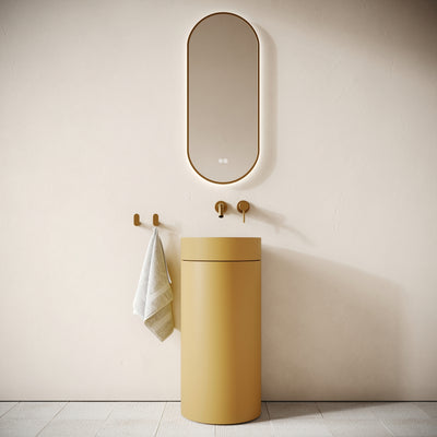 Colonna Saffron Concrete Freestanding Basin 400mm
