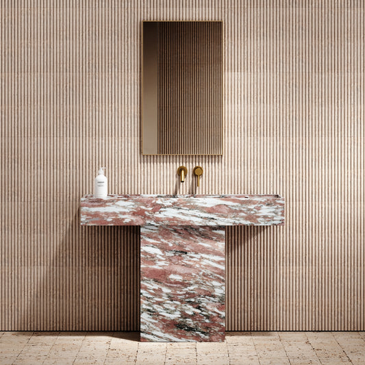 Concerto Rosa Norwegian Marble Pedestal Basin 1200mm