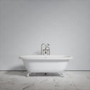 Connaught Matte White Freestanding Roll Top Cast Iron Bath 1675mm