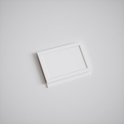 Connaught Matte White Wooden Adjustable Bath End Panel 800mm