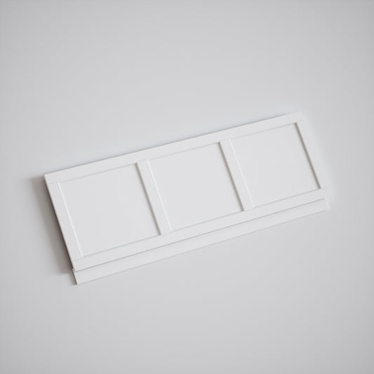 Connaught Matte White Wooden Adjustable Bath Front Panel 1500mm