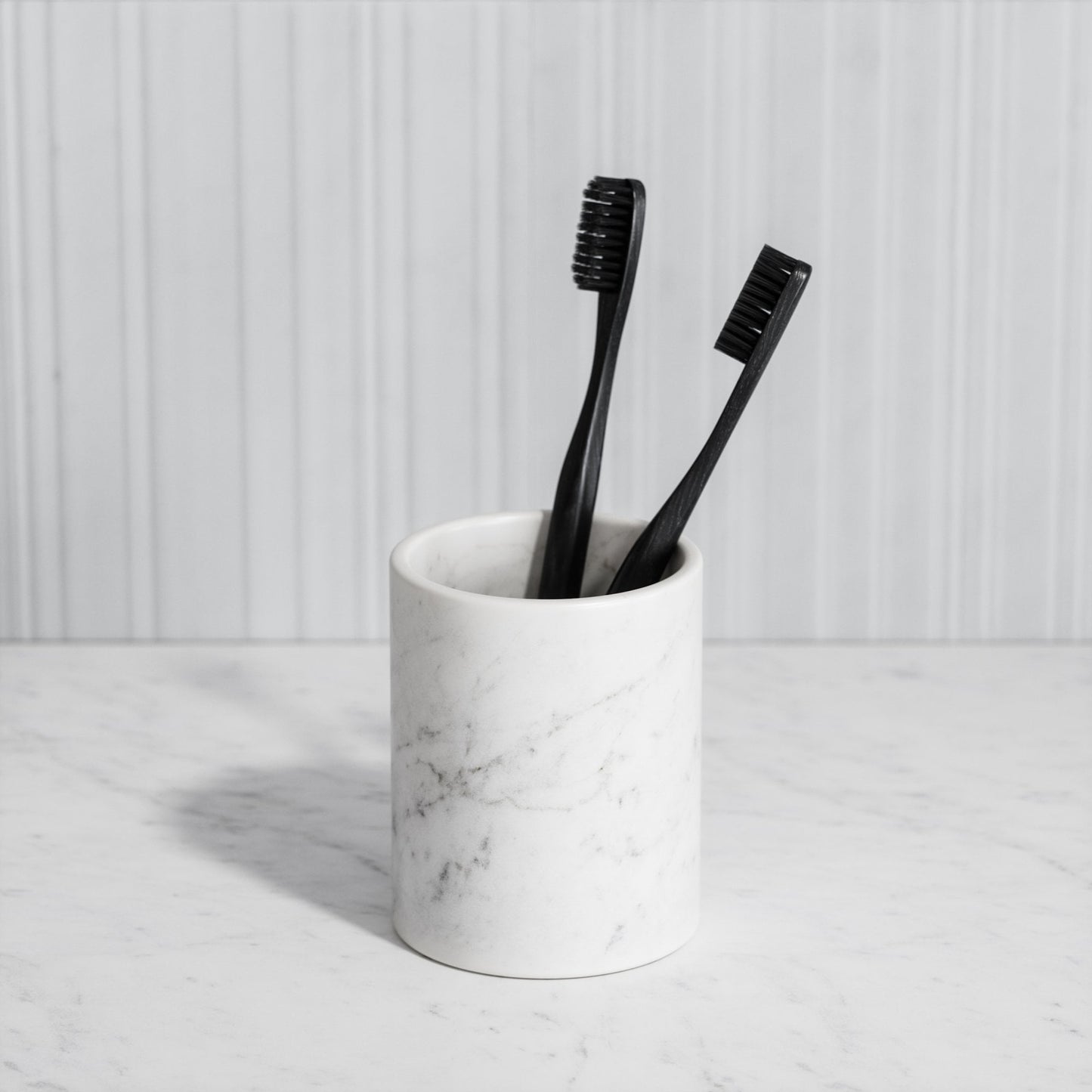 Consero Carrara Marble Bathroom Tumbler