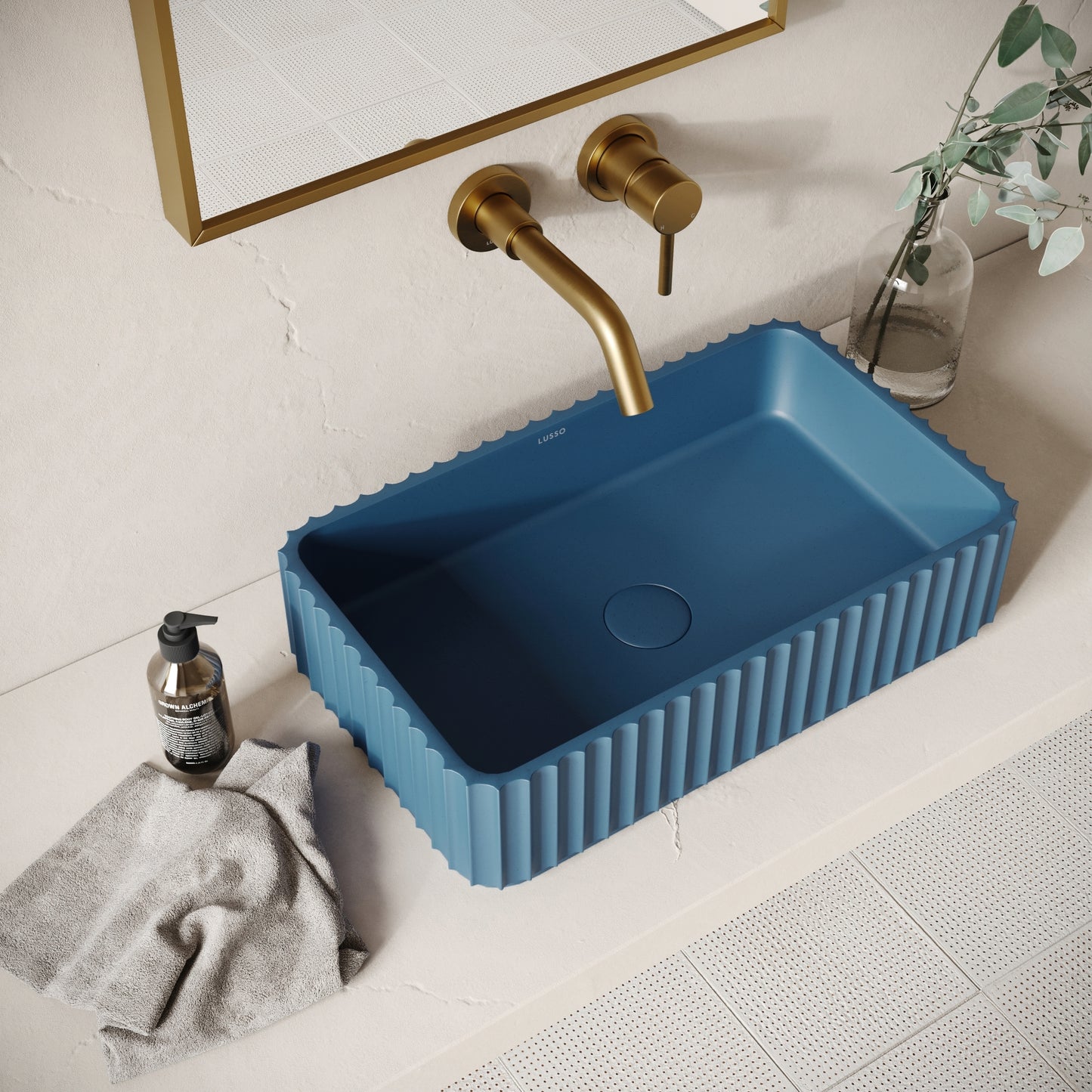 Costolato Azure Concrete Countertop Basin 500mm