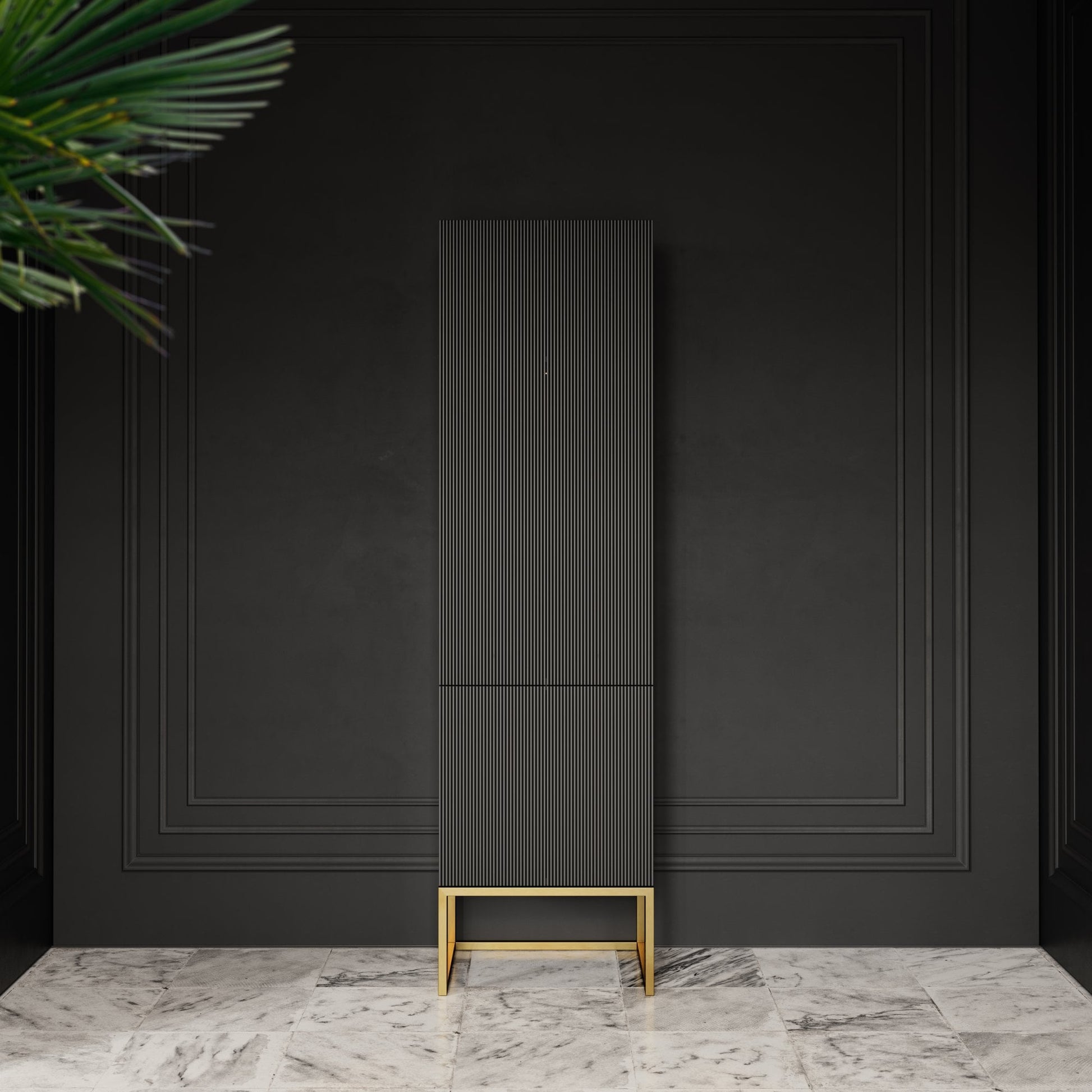 Couture Matte Black Beauty Storage Cabinet 500mm