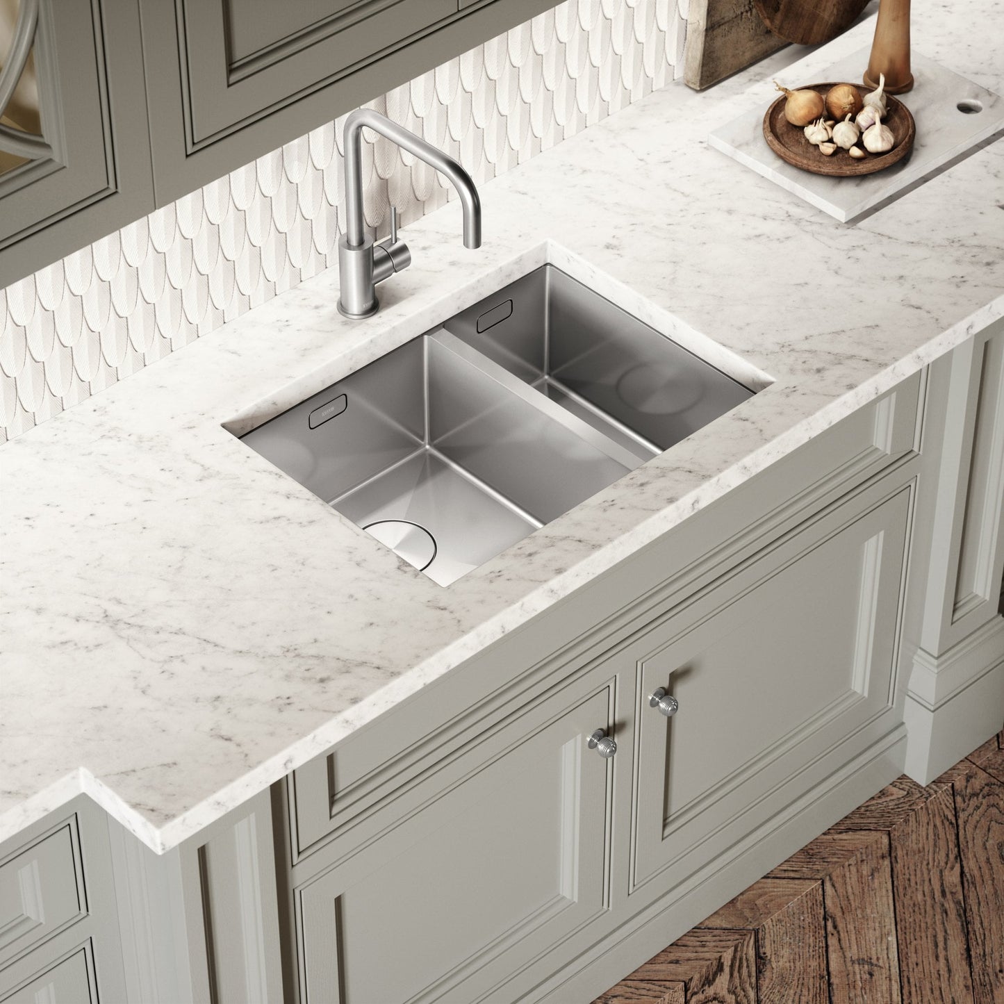 Cubo Brushed Stainless 1.5 Undermount Kitchen Sink