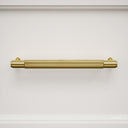Dali Fluted Brushed Gold Pull Bar 250mm