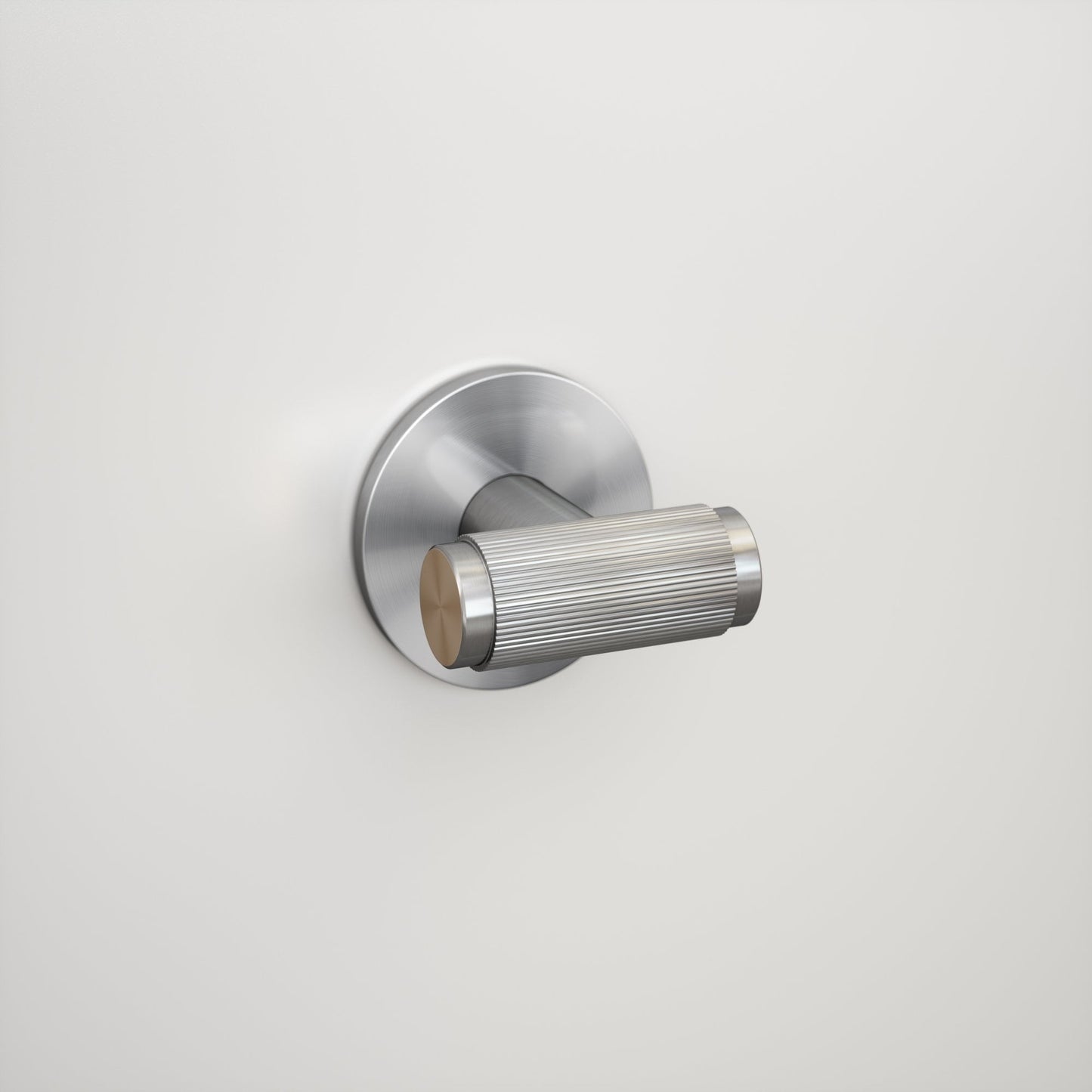 Dali Fluted Brushed Stainless Bathroom WC Door Handle Latch and Hinge Bundle