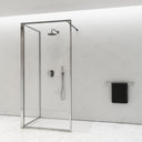 Designo Complete Walk In Shower Enclosure Chrome - KIT C (ALL SIZES)