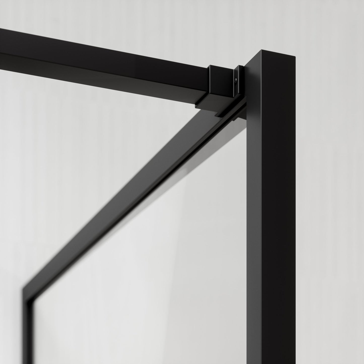 Designo Matte Black Shower Screen (All sizes)
