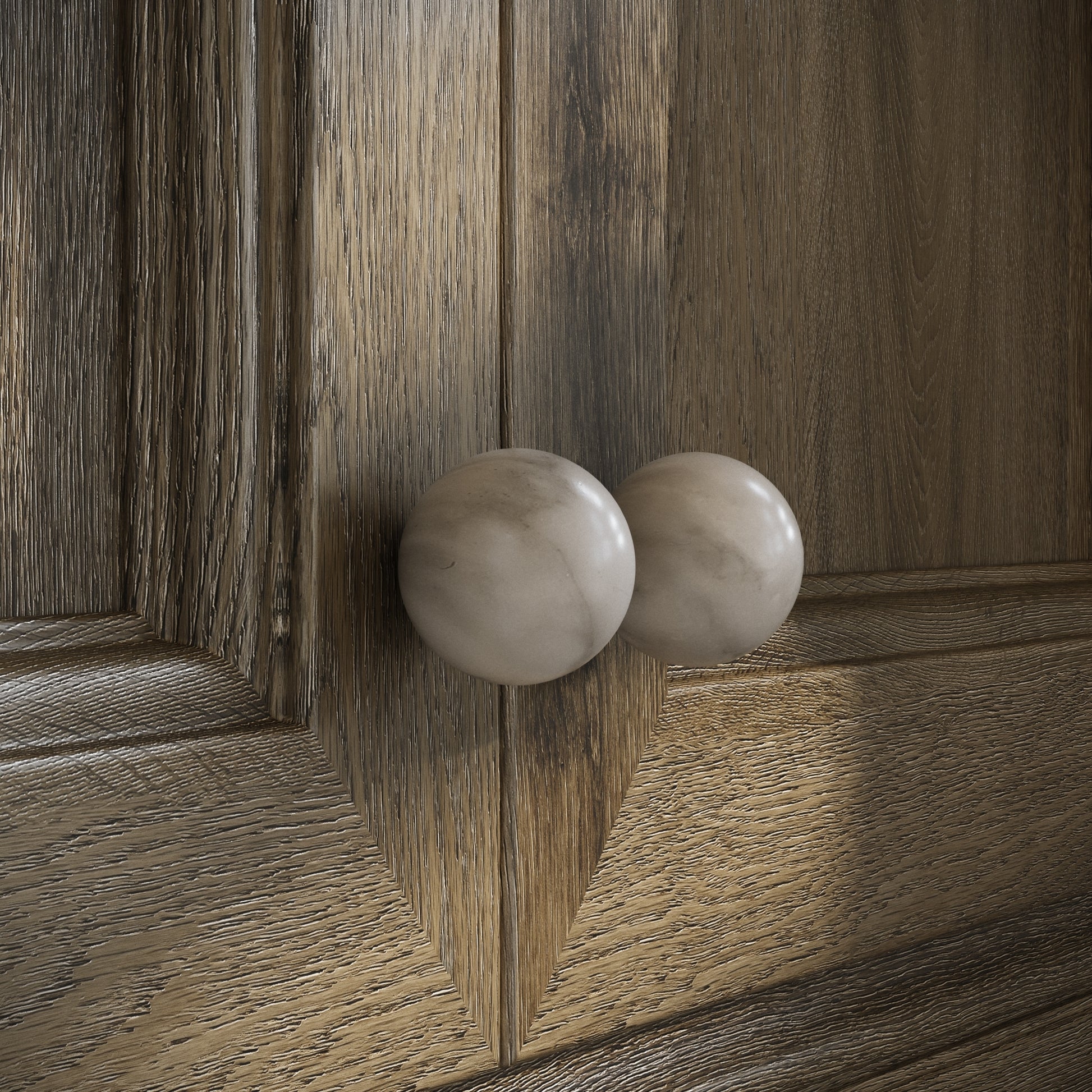 Dome Arabescato Cabinet Knob 30mm