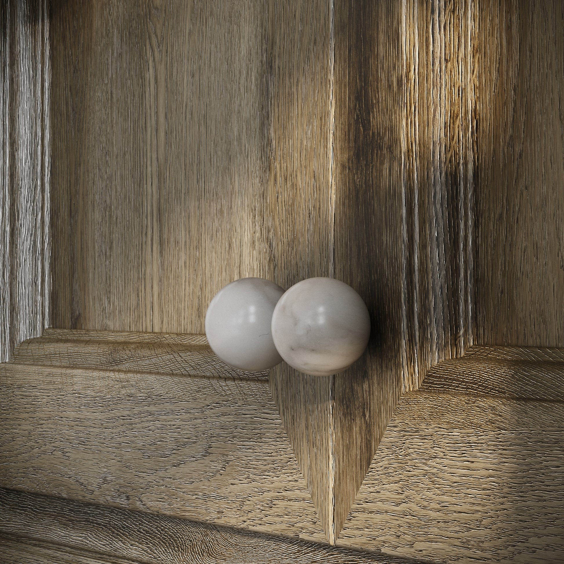 Dome Arabescato Cabinet Knob 30mm