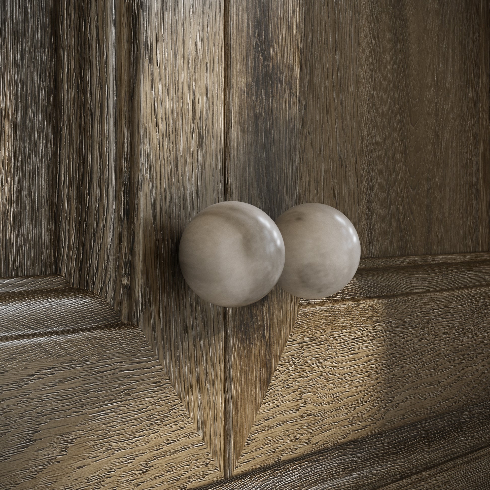 Dome Carrara Cabinet Knob 30mm