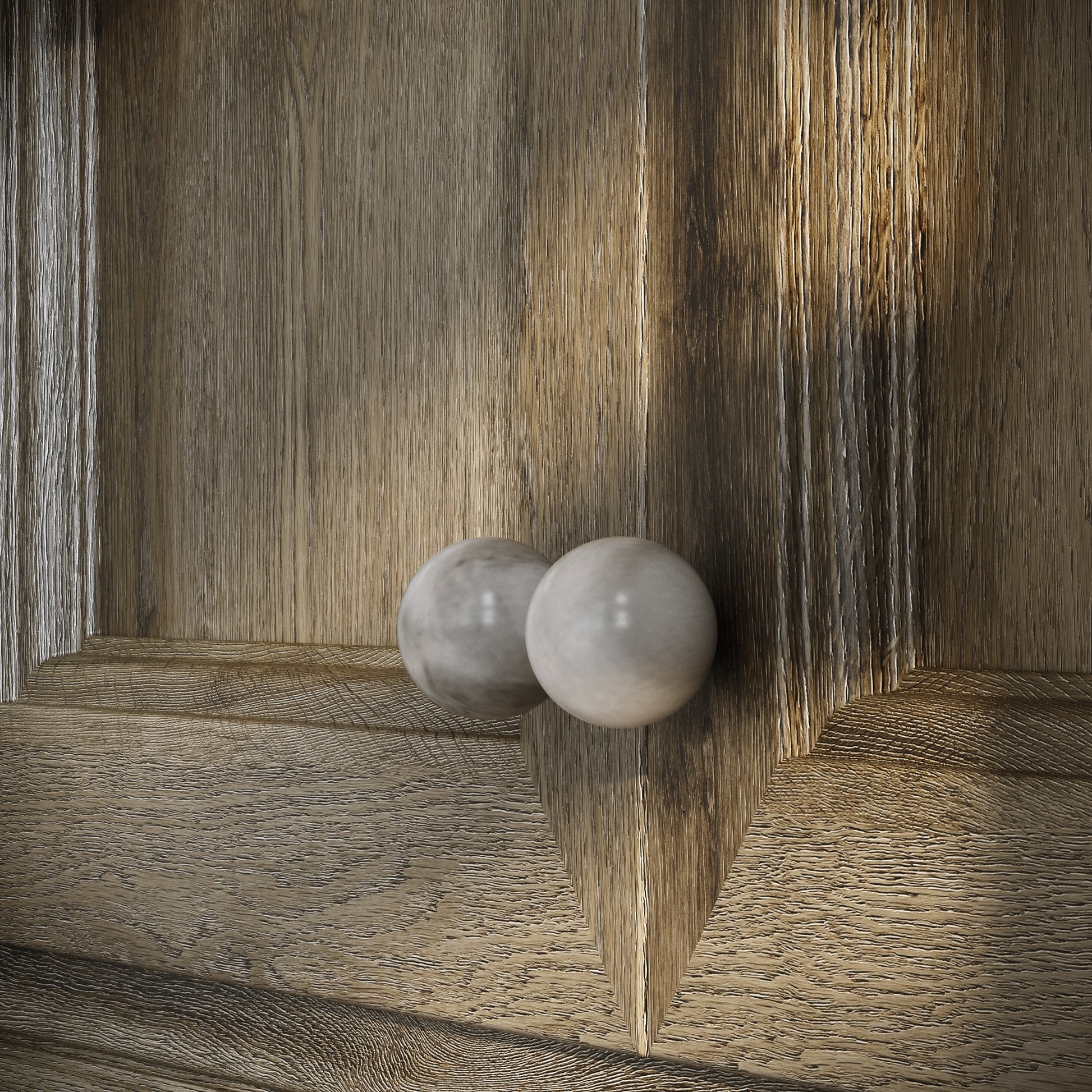 Dome Carrara Cabinet Knob 30mm