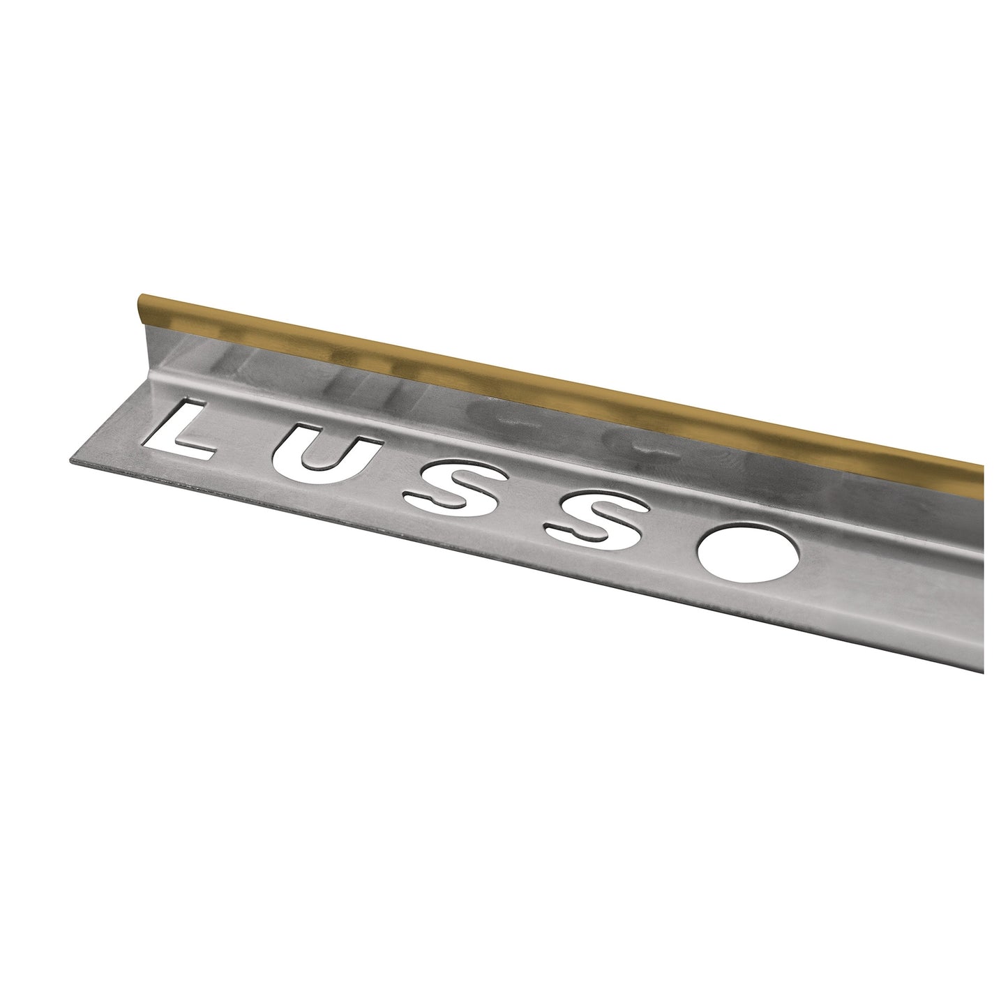 Dura Brushed Gold Straight Edge Tile Trim (12mm x 2500mm)