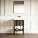 Eclat Grey Oak Wood Grain Vanity Unit 600mm