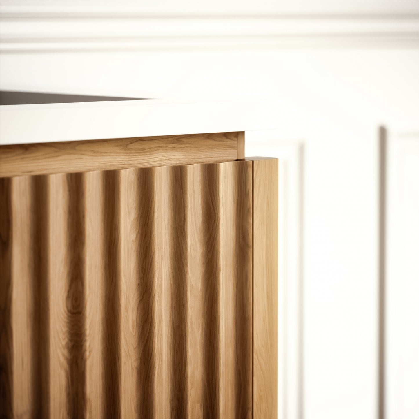 Eclat Oak Wood Grain Vanity Unit 1200mm
