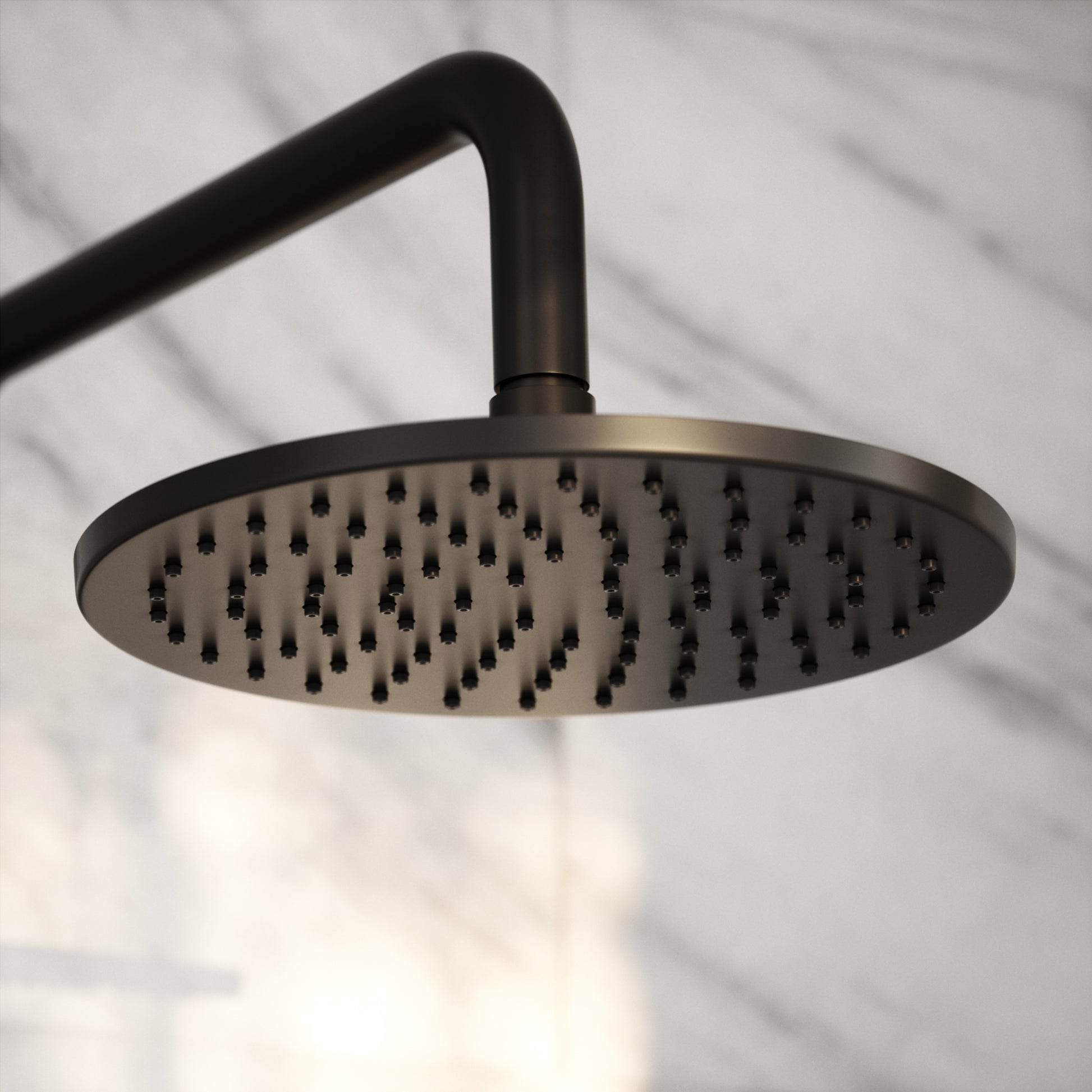 Elegance Matte Black Exposed Thermostatic Bar Shower with Riser