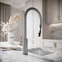Elegance Pull Out Kitchen Mixer Tap Brushed Stainless