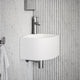 Elegant White Micro Corner Basin 300mm